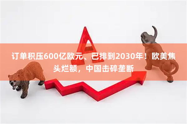 订单积压600亿欧元、已排到2030年!欧美焦头烂额,中国击碎垄断